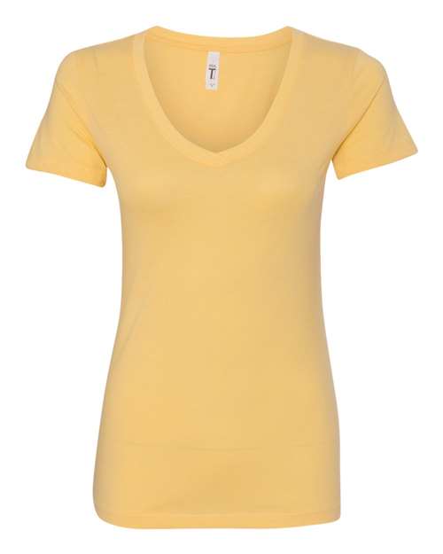 Load image into Gallery viewer, Women's Ideal V-Neck T-Shirt - Banana Cream
