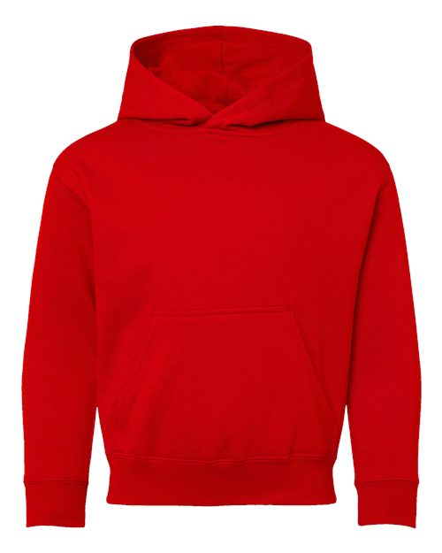 LAT 2296 Youth Hoodie Sweatshirt - Red