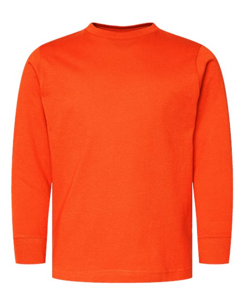 Load image into Gallery viewer, LAT 6201 Youth Fine Jersey Long Sleeve Tee - Orange
