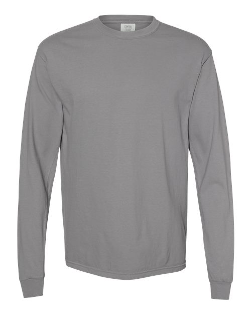 Unisex Garment-Dyed Heavyweight Long Sleeve T-Shirt - Granite