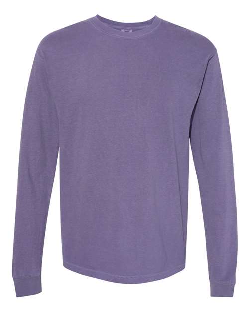 Unisex Garment-Dyed Heavyweight Long Sleeve T-Shirt - Grape