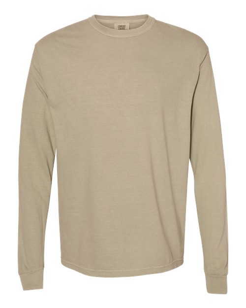 Load image into Gallery viewer, Unisex Garment-Dyed Heavyweight Long Sleeve T-Shirt - Khaki
