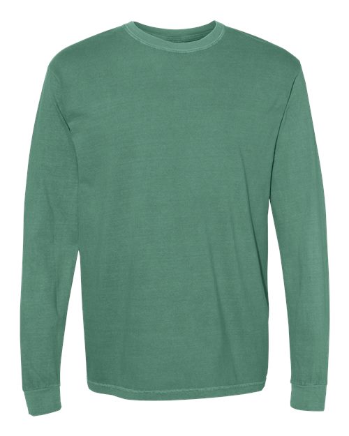 Load image into Gallery viewer, Unisex Garment-Dyed Heavyweight Long Sleeve T-Shirt - Light Green
