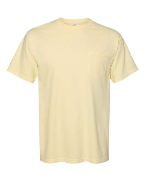 Unisex Garment-Dyed Heavyweight Pocket T-Shirt - Banana