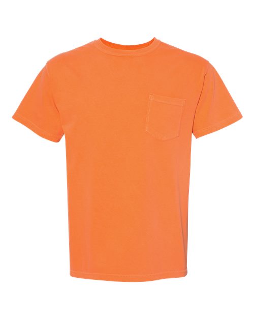 Load image into Gallery viewer, Unisex Garment-Dyed Heavyweight Pocket T-Shirt - Burnt Orange
