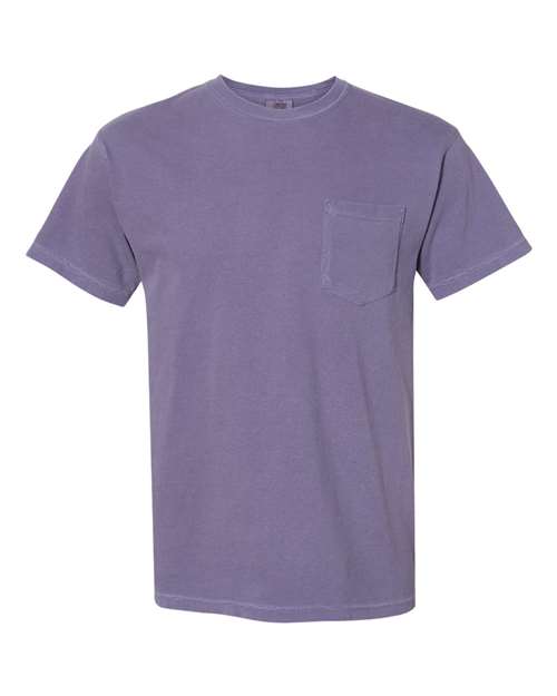 Load image into Gallery viewer, Unisex Garment-Dyed Heavyweight Pocket T-Shirt - Grape
