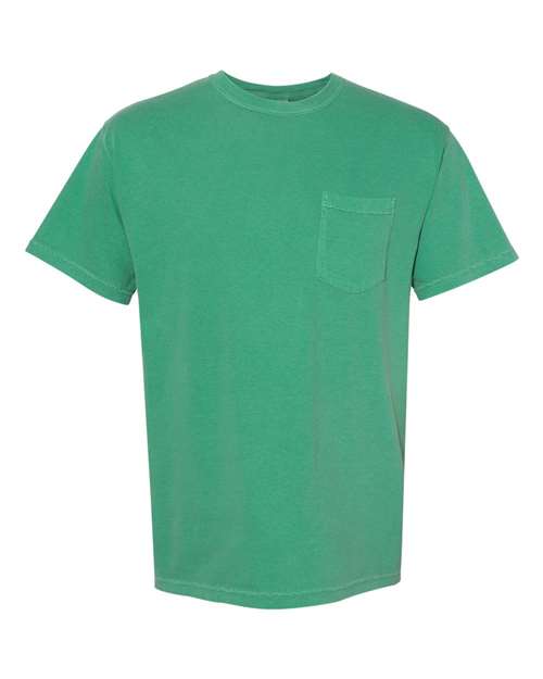 Unisex Garment-Dyed Heavyweight Pocket T-Shirt - Grass