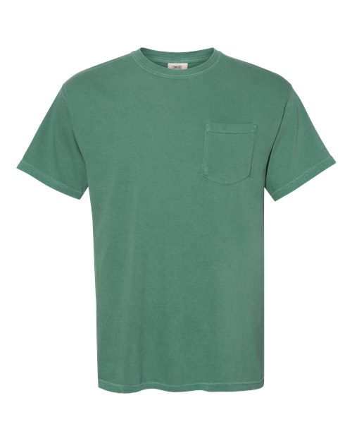Unisex Garment-Dyed Heavyweight Pocket T-Shirt - Light Green