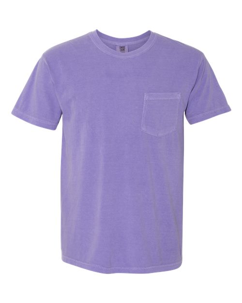 Unisex Garment-Dyed Heavyweight Pocket T-Shirt - Violet