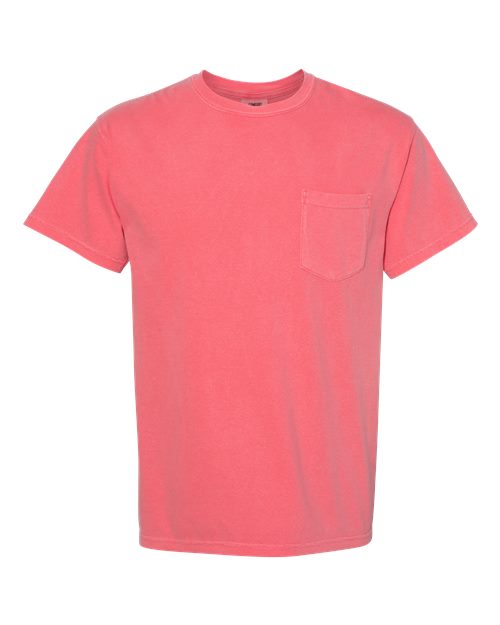 Unisex Garment-Dyed Heavyweight Pocket T-Shirt - Watermelon