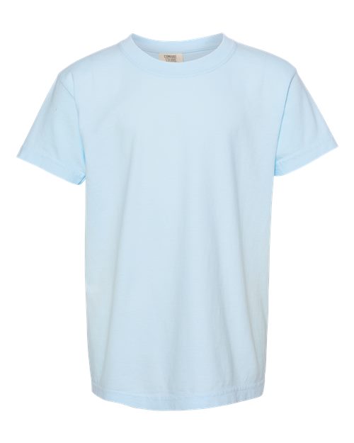 Load image into Gallery viewer, Youth Garment-Dyed Heavyweight T-Shirt - Chambray
