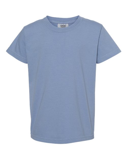 Load image into Gallery viewer, Youth Garment-Dyed Heavyweight T-Shirt - Washed Denim
