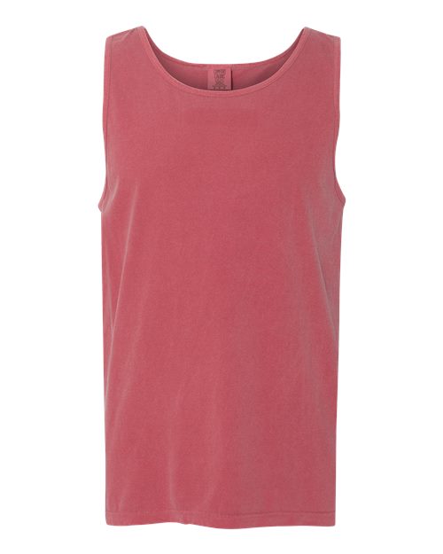 Unisex Garment-Dyed Heavyweight Tank Top - Crimson