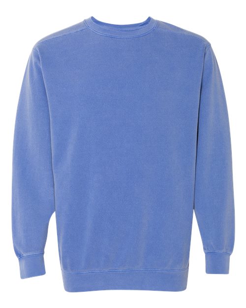 Load image into Gallery viewer, Unisex Garment-Dyed Crewneck Sweatshirt - Flo Blue
