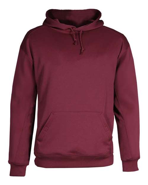 Load image into Gallery viewer, Badger 1454 Men's Performance Fleece Hooded Sweatshirt - Cardinal

