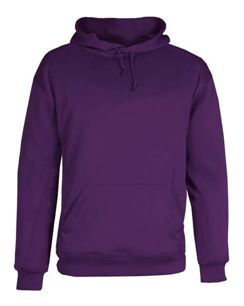 Badger 1454 Men's Performance Fleece Hooded Sweatshirt - Purple