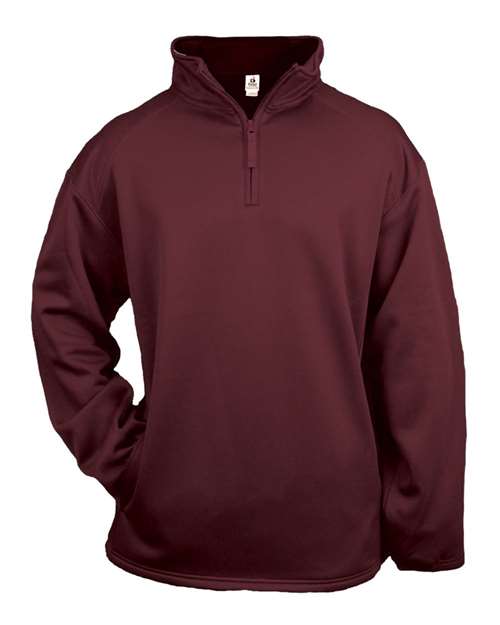 Load image into Gallery viewer, Badger 1480 Men's Performance Quarter-Zip Pullover - Maroon
