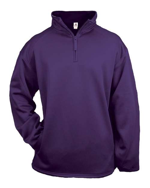 Badger 1480 Men's Performance Quarter-Zip Pullover - Purple