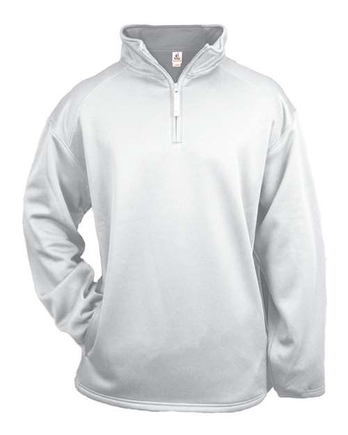 Load image into Gallery viewer, Badger 1480 Men's Performance Quarter-Zip Pullover - White
