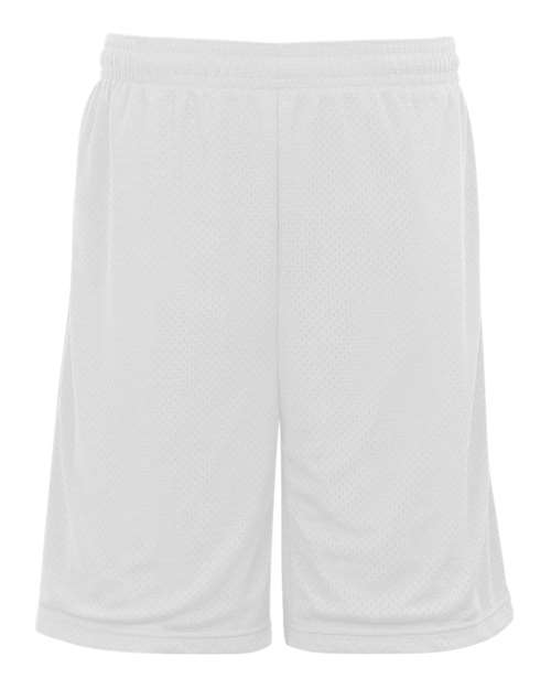 Load image into Gallery viewer, Badger 7219 Men's Pro Mesh 9" Shorts with Pockets - White
