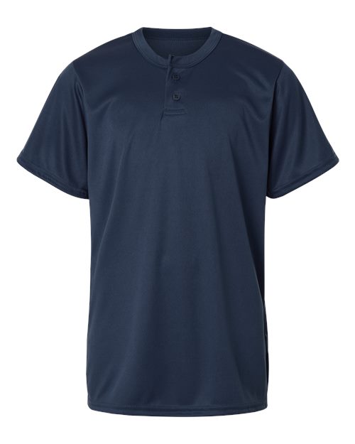 Alleson Athletic 2930 Youth B-Core Placket Jersey - Navy