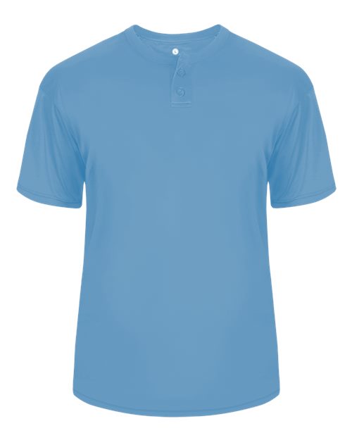 Alleson Athletic 7930 Men's B-Core Placket Jersey - Columbia Blue