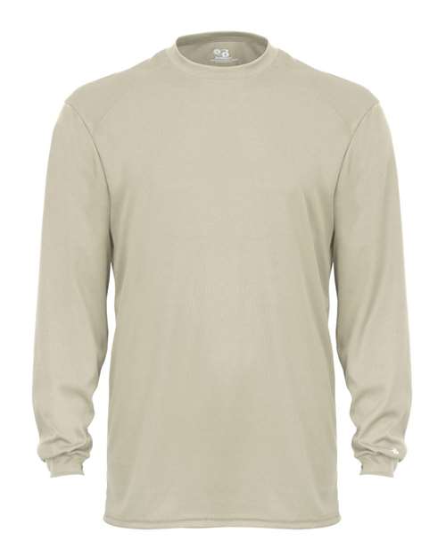 Badger 4104 Unisex B-Core Long Sleeve T-Shirt - Sand