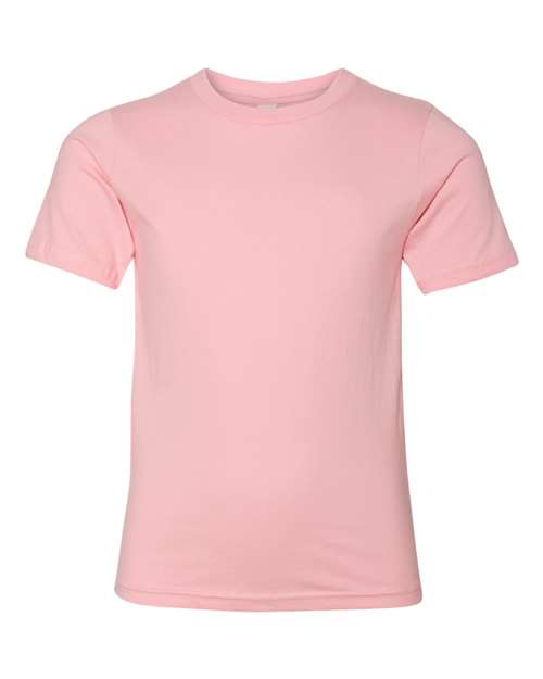 Youth Cotton T-Shirt - Light Pink