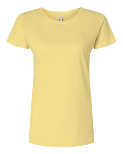 LAT 3516 Women's Fine Jersey Tee - Butter