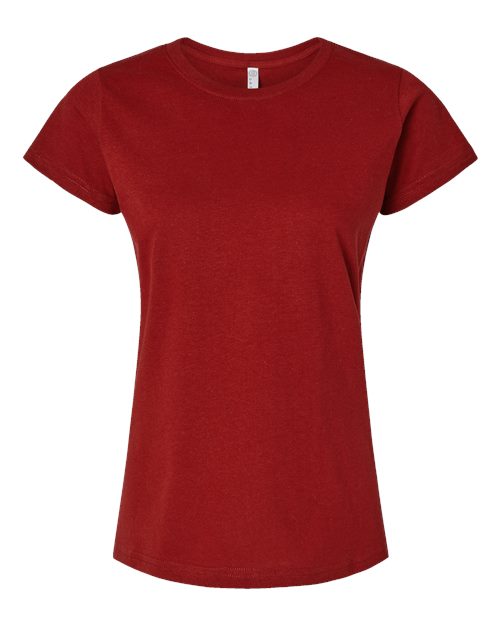 Load image into Gallery viewer, LAT 3516 Women's Fine Jersey Tee - Garnet
