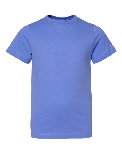 LAT 6101 Youth Fine Jersey Tee - Carolina Blue