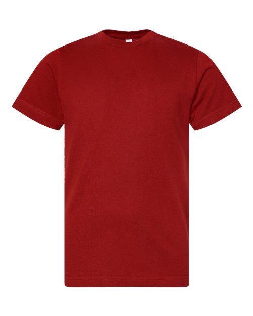 Load image into Gallery viewer, LAT 6101 Youth Fine Jersey Tee - Garnet
