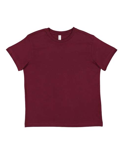 LAT 6101 Youth Fine Jersey Tee - Maroon