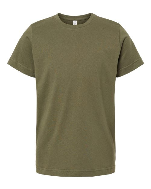 LAT 6101 Youth Fine Jersey Tee - Military Green
