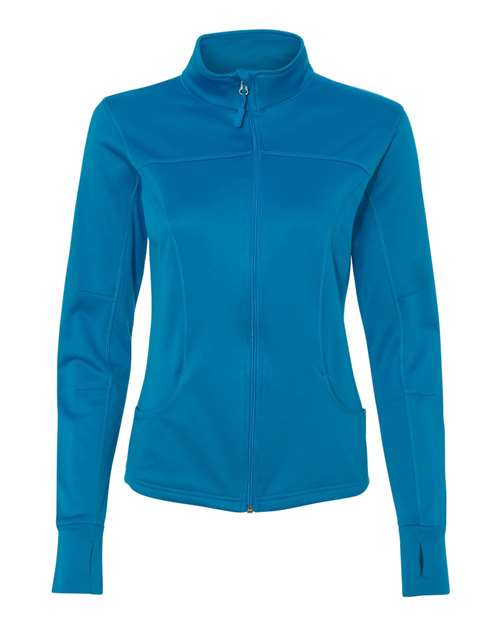 Independent Trading Co. EXP60PAZ Women's Poly-Tech Full-Zip Track Jacket - Aster Blue