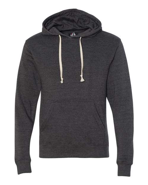 Load image into Gallery viewer, J. America 8871 Men's Triblend Fleece Hooded Sweatshirt - Black Triblend
