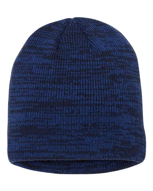 Sportsman SP03 8" Marled Beanie - Royal/ Navy