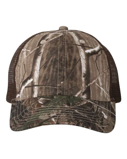 Load image into Gallery viewer, Kati LC5M Licensed Camo Mesh Back Cap - Realtree AP/ Brown
