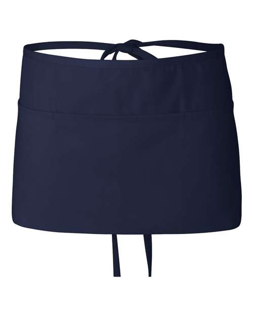 Q-Tees Q2115 Waist Apron with Pockets - Navy