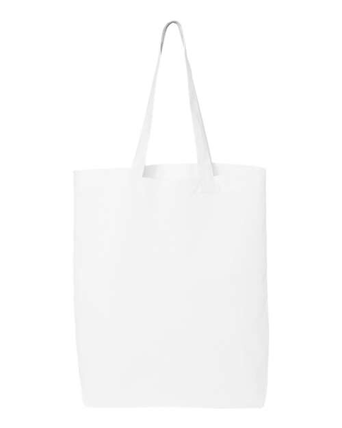 Load image into Gallery viewer, Q-Tees QTBG 12L Economical Tote - White
