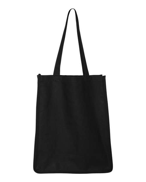 Q-Tees Q125400 27L Jumbo Shopping Bag - Black