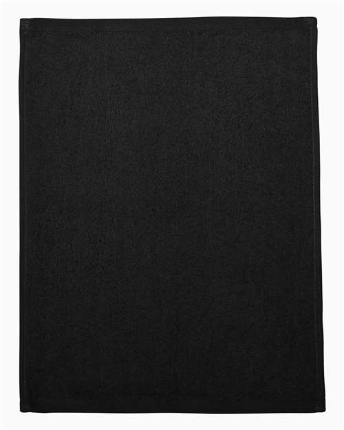 Load image into Gallery viewer, Q-Tees T600 Hemmed Fingertip Towel - Black
