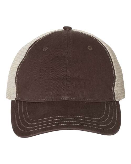 Load image into Gallery viewer, Richardson 111 Garment-Washed Trucker Cap - Brown/ Khaki
