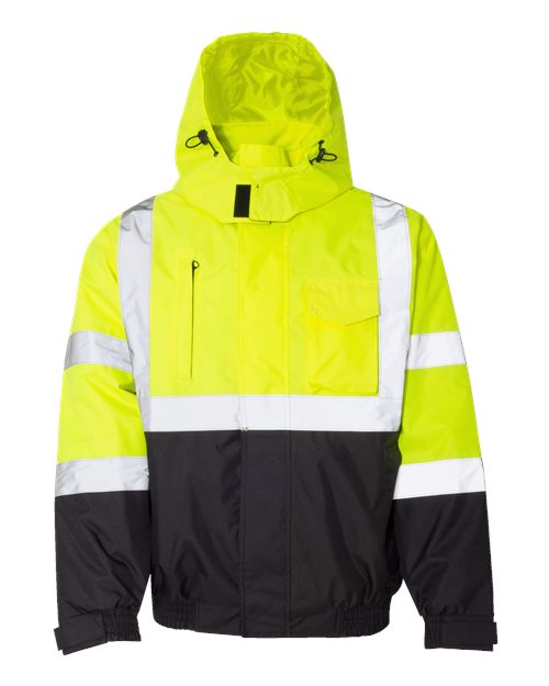 Kishigo JS121-122 Unisex Economy Bomber Jacket - Lime