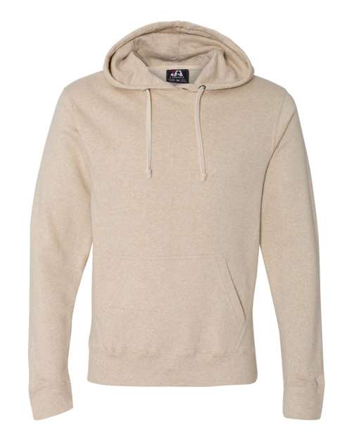 J. America 8871 Men's Triblend Fleece Hooded Sweatshirt - Oatmeal Triblend