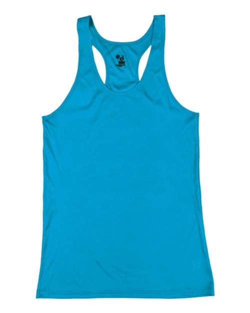 Badger 2166 Girls’ B-Core Racerback Tank Top - Electric Blue