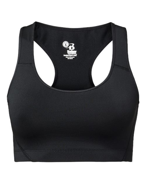 Badger 4636 Women's B-Sport Bra Top - Black