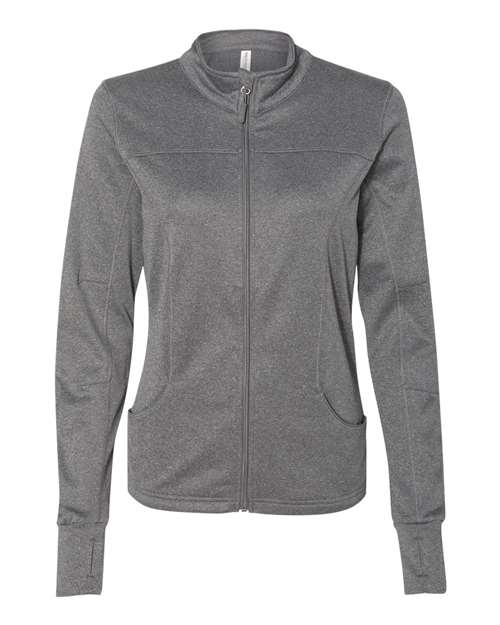 Load image into Gallery viewer, Independent Trading Co. EXP60PAZ Women's Poly-Tech Full-Zip Track Jacket - Gunmetal Heather
