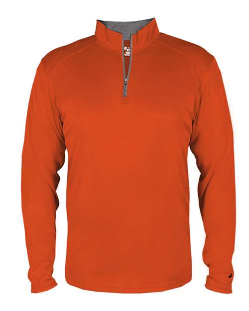 Load image into Gallery viewer, Badger 4102 Men's B-Core Quarter-Zip Pullover - Burnt Orange/ Graphite
