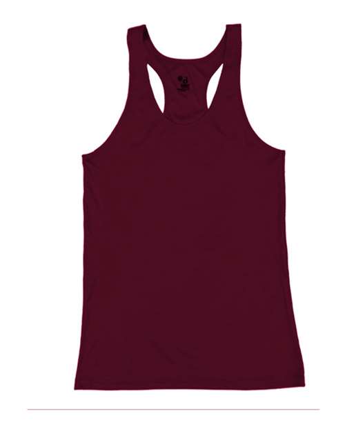 Badger 4166 Women’s B-Core Racerback Tank Top - Maroon